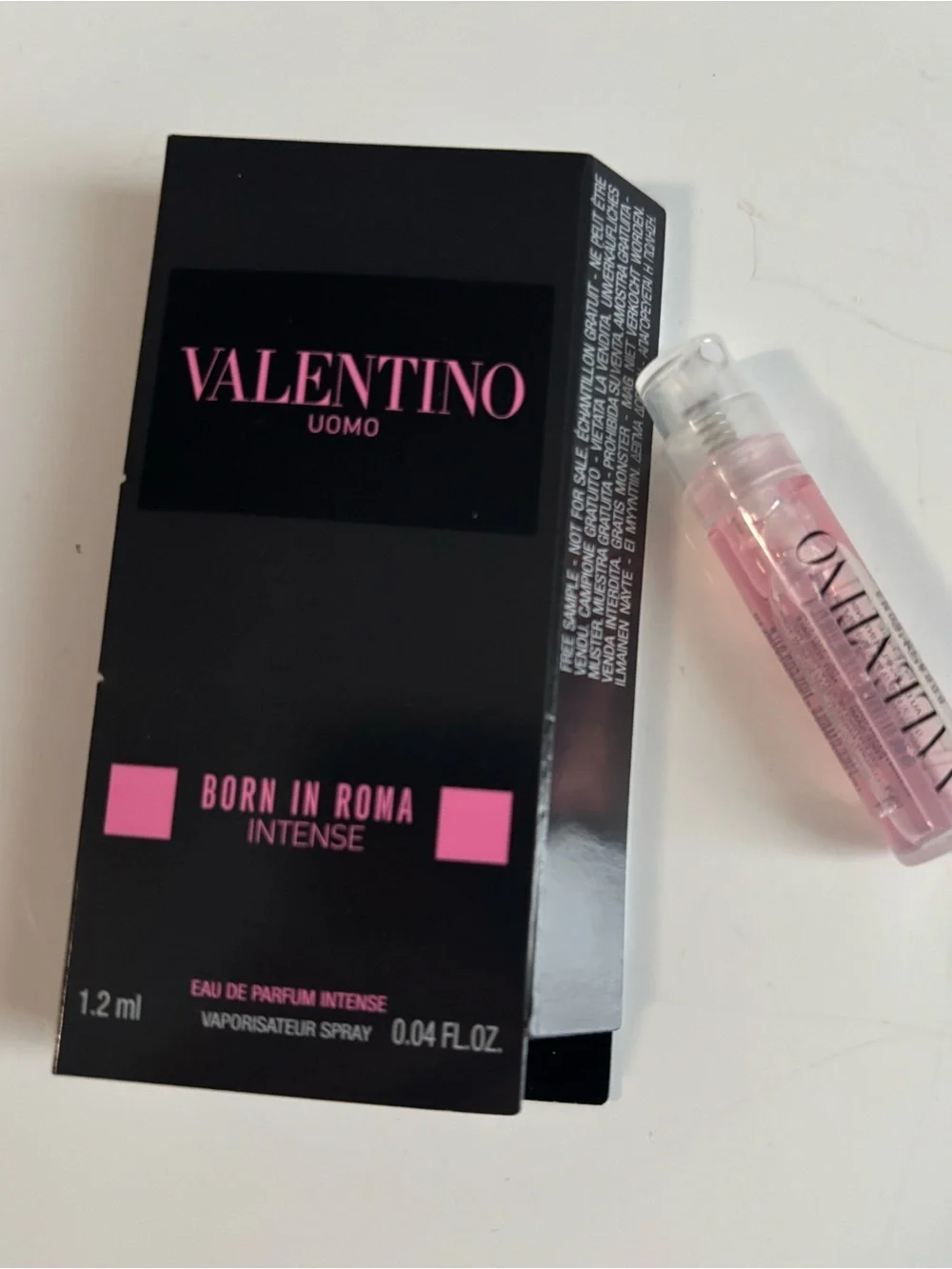 NWT Valentino sample vial of Born in Roma-  Uomo intense